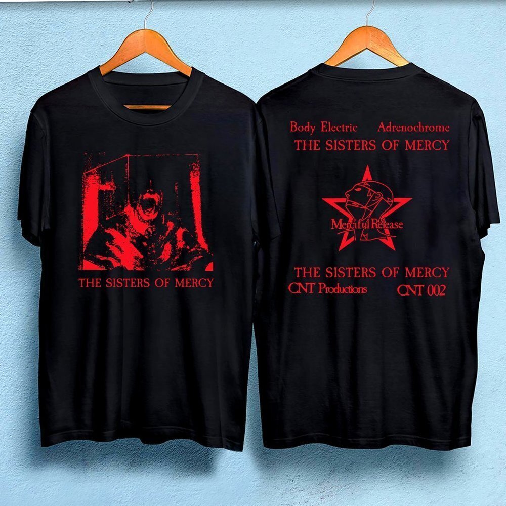 The Sisters Of Mercy Body Electric Tshirt 2 Sided Rock Fan Gift Tee Shirts